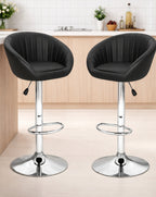 Modo Chairs scallop stool with a wooden seat and metal legs, showcasing a modern, stylish design perfect for contemporary interiors.