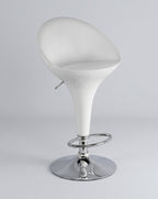 Modo Gloss Stool by Modo Chairs with a sleek, glossy finish and modern design, shown from a side view.