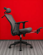 Modo Aero Pro gaming and office chair with ergonomic black design, adjustable armrests, and padded seat for comfort and support.