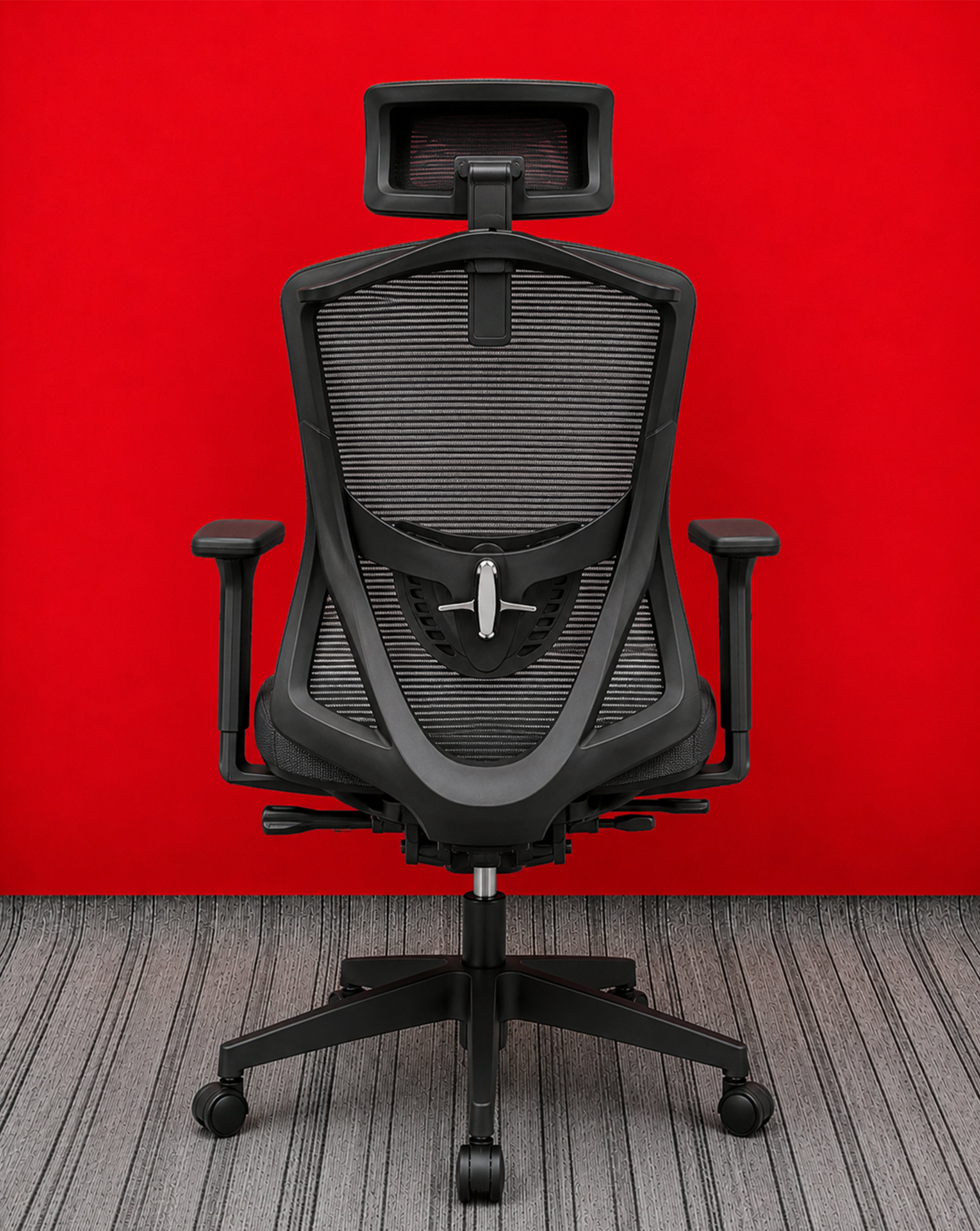 Modo Aero Pro gaming and office chair with adjustable armrests, ergonomic design, black upholstery, and sturdy base.