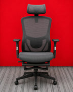 Modo Aero Pro gaming and office chair with ergonomic black design, adjustable armrests, and high-back support.