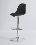 Modo Aqua Stool by Modo Chairs, modern blue plastic seat with metal base, suitable for kitchen or bar area.