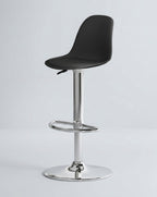 Modo Aqua Stool by Modo Chairs, modern blue plastic seat with metal base, suitable for kitchen or bar area.