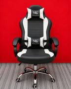 Black Modo Phantom X gaming chair with ergonomic design and adjustable armrests, ideal for comfortable gaming sessions.
