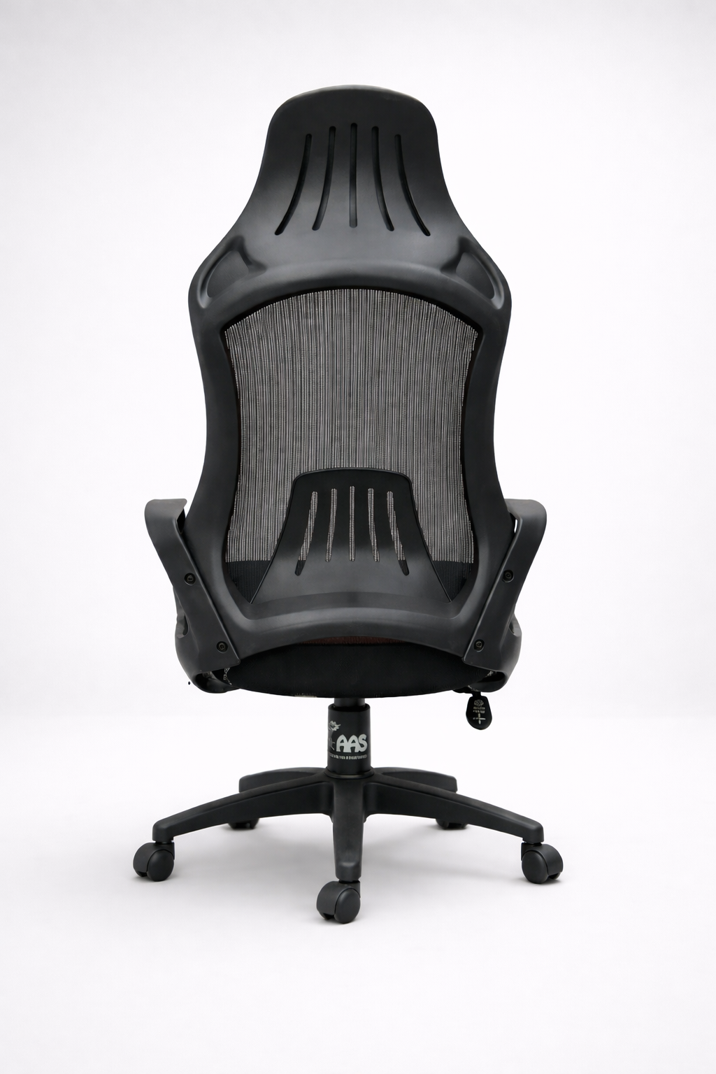 Modo Ergoo office chair in black and white with ergonomic design, adjustable armrests, and swivel base for comfortable seating.